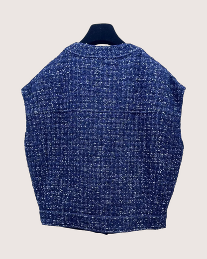 Chanel 25P Sequin Tweed Vest