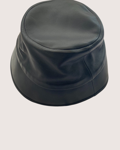 Chanel 23S Lambskin Bucket Hat Black One Size