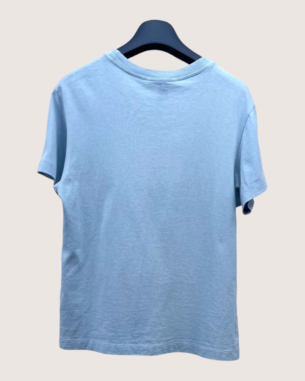 Louis Vuitton Logo Chain-Detail T-Shirt Blue FR 34
