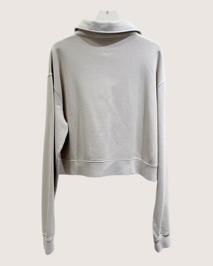 Miu Miu Cropped Sweatshirt Beige/Ecru FR 36