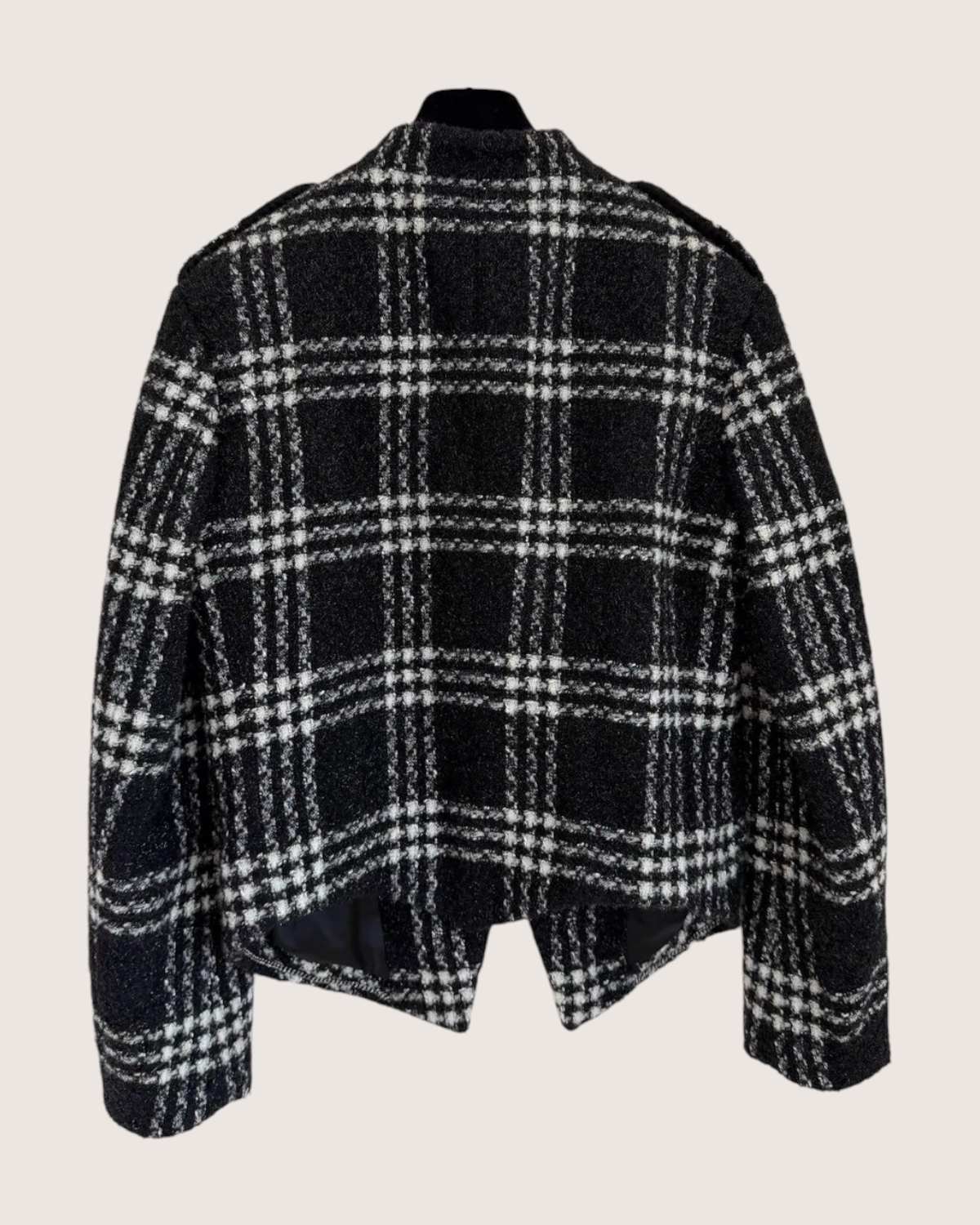 Chanel 22K Plaid Tweed Jacket
