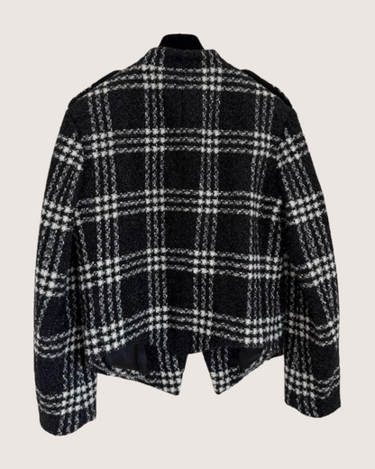 Chanel 22K Plaid Tweed Jacket