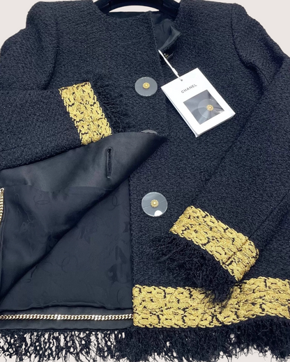 Chanel 17A Fringe Tweed Jacket