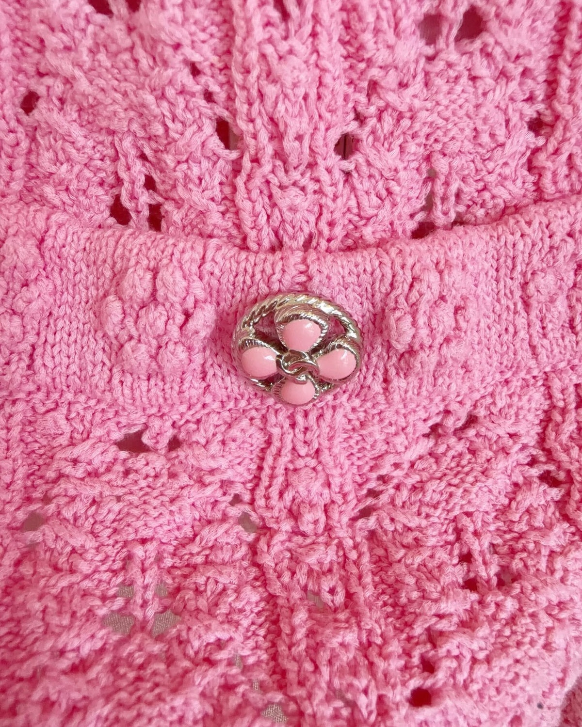 Chanel 24P Camellia Four-Pocket Cardigan Pink FR 38