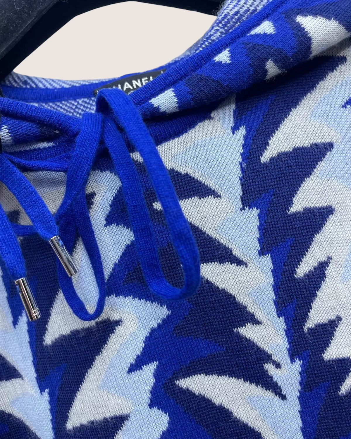 Chanel 19C Hoodie Blue, White FR 34
