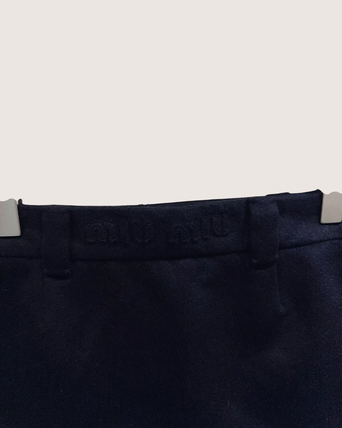 Miu Miu Wool Mini Skirt Black FR 38