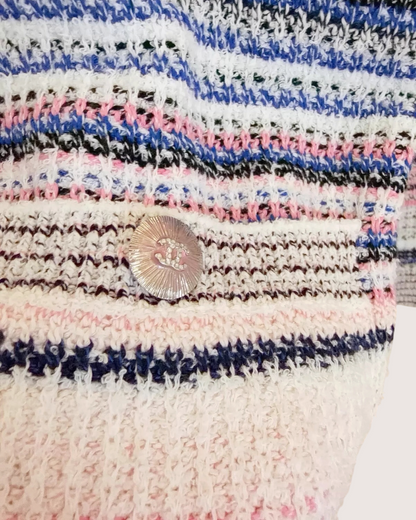 Chanel 24S Striped Belted Cardigan - view 3
