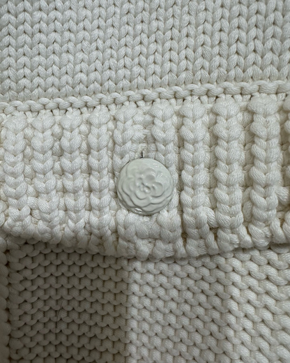 Chanel 25A Cropped Vest White FR 36