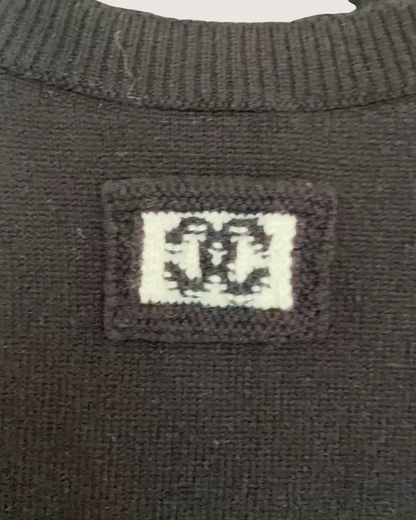 Chanel 26S V-Neck Vest Black FR 40