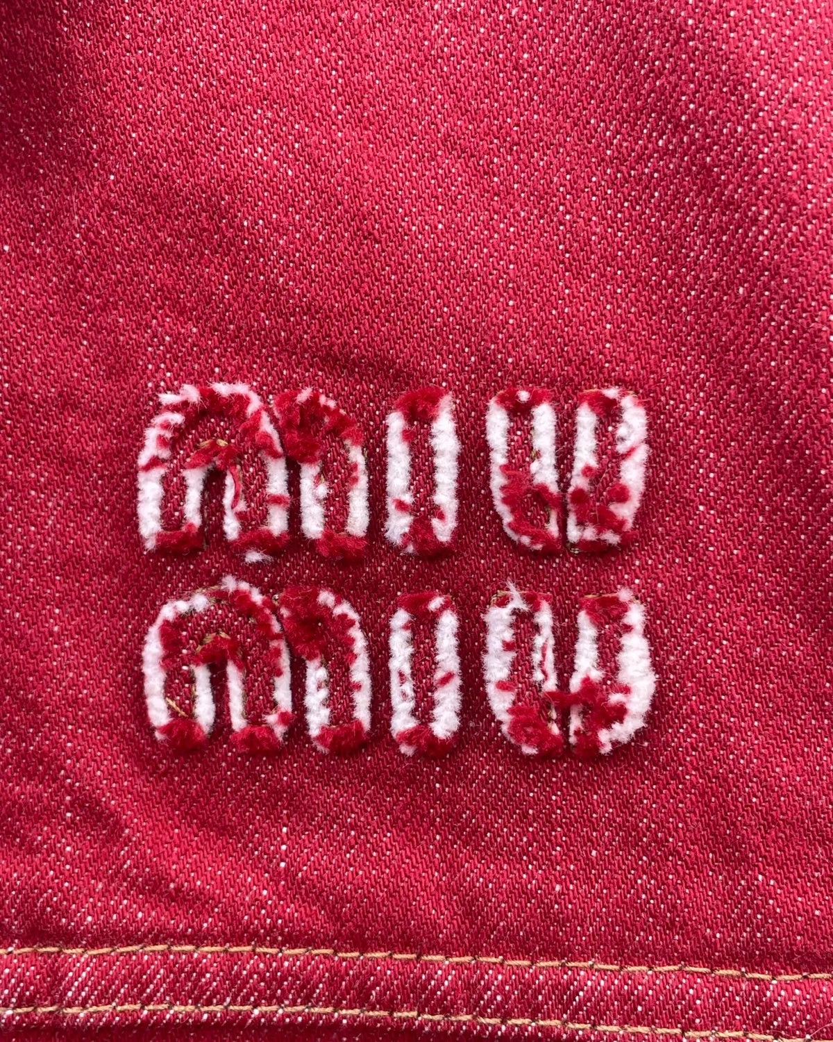 Miu Miu Logo Denim Jacket