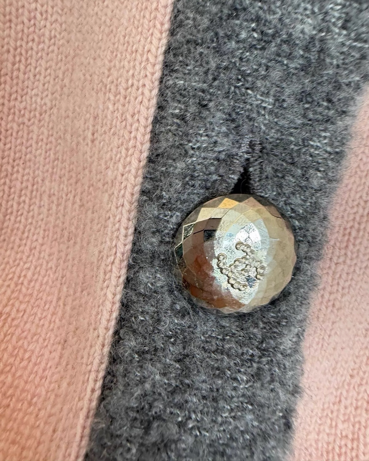 Chanel Cashmere Cardigan Pink, Grey