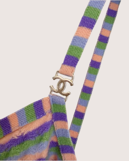 Chanel 24A Cashmere Striped Camisole Top