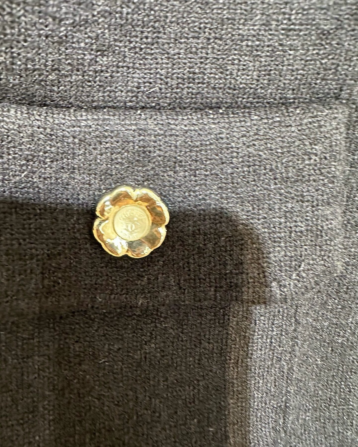 Chanel 24P Cashmere CC Cardigan Navy, White FR 38