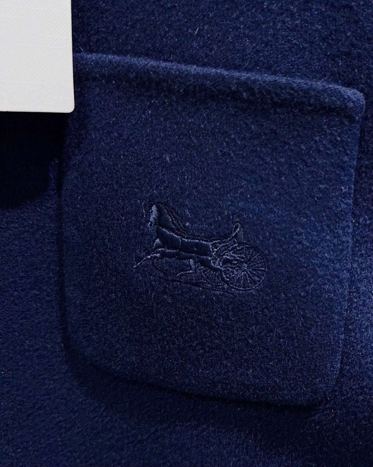 Celine Cashmere Jacket Navy, Gold FR 38