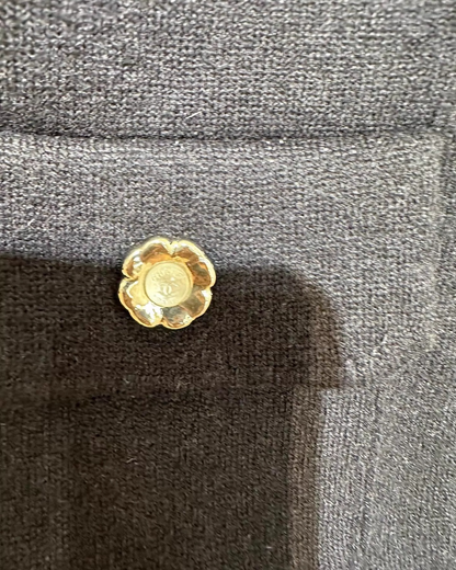 Chanel Camellia Cashmere Logo Cardigan - view 3