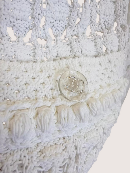Chanel 26C Crochet Openwork Cardigan