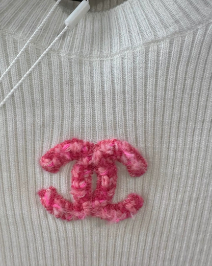 Chanel 22K CC Logo Wool Sweater - view 3