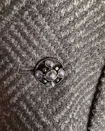 Chanel 24K Four-Pocket Tweed Jacket Grey FR 34
