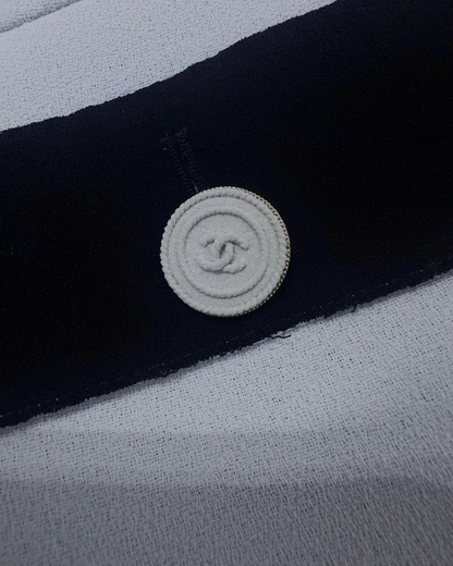 Chanel 14S Belted Jacket Grey, Black FR 34