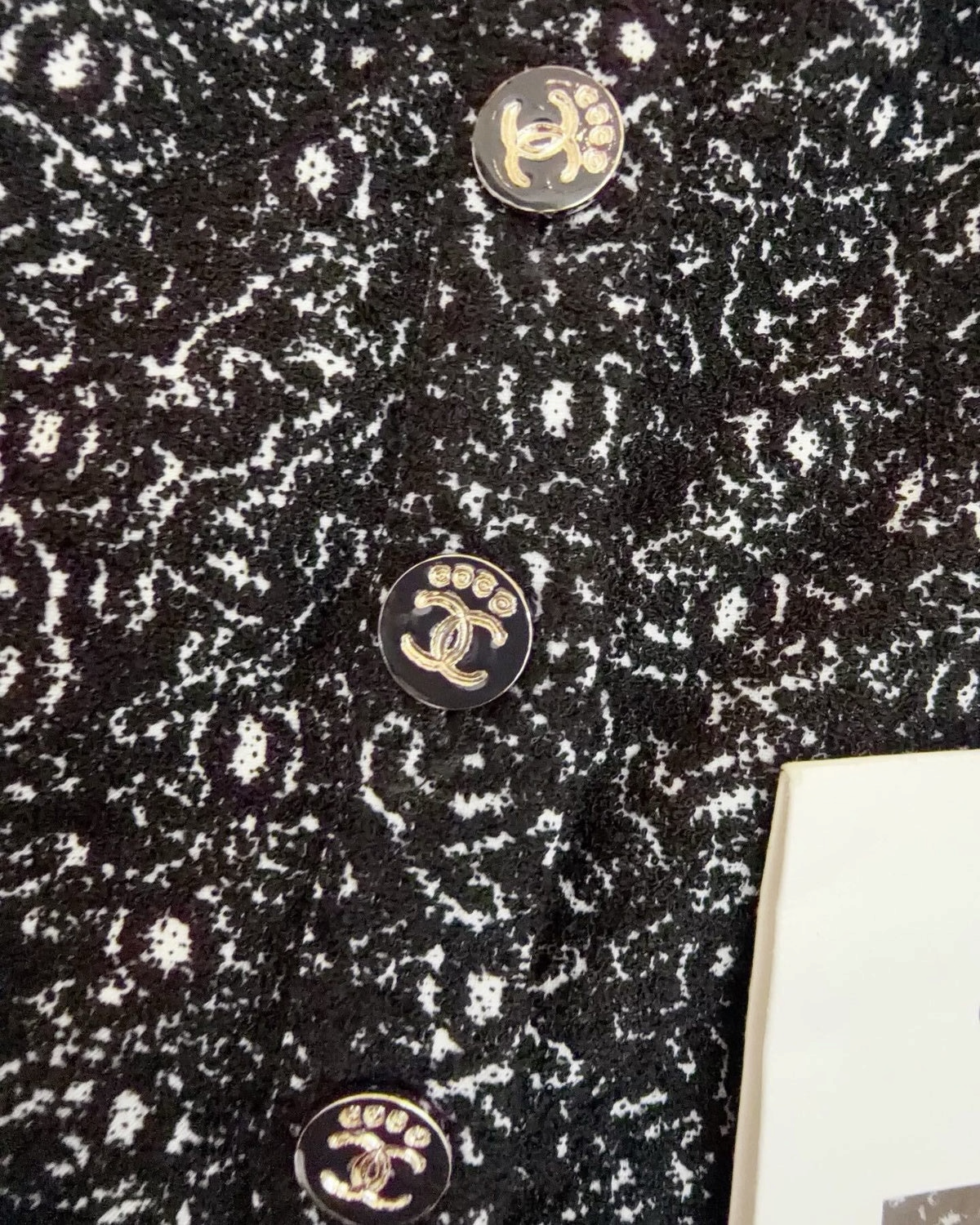 Chanel 25M Coco Beach Speckled Mini Dress Black, Silver FR 38