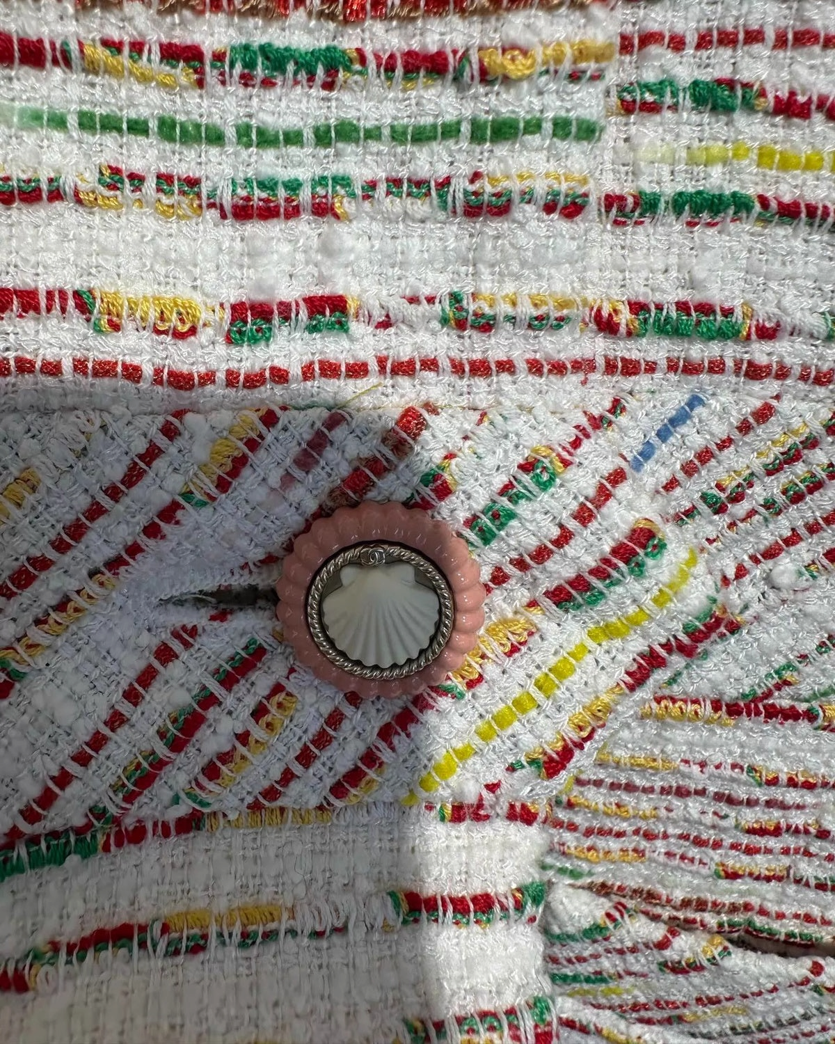 Chanel 19S Short-Sleeve Tweed Jacket