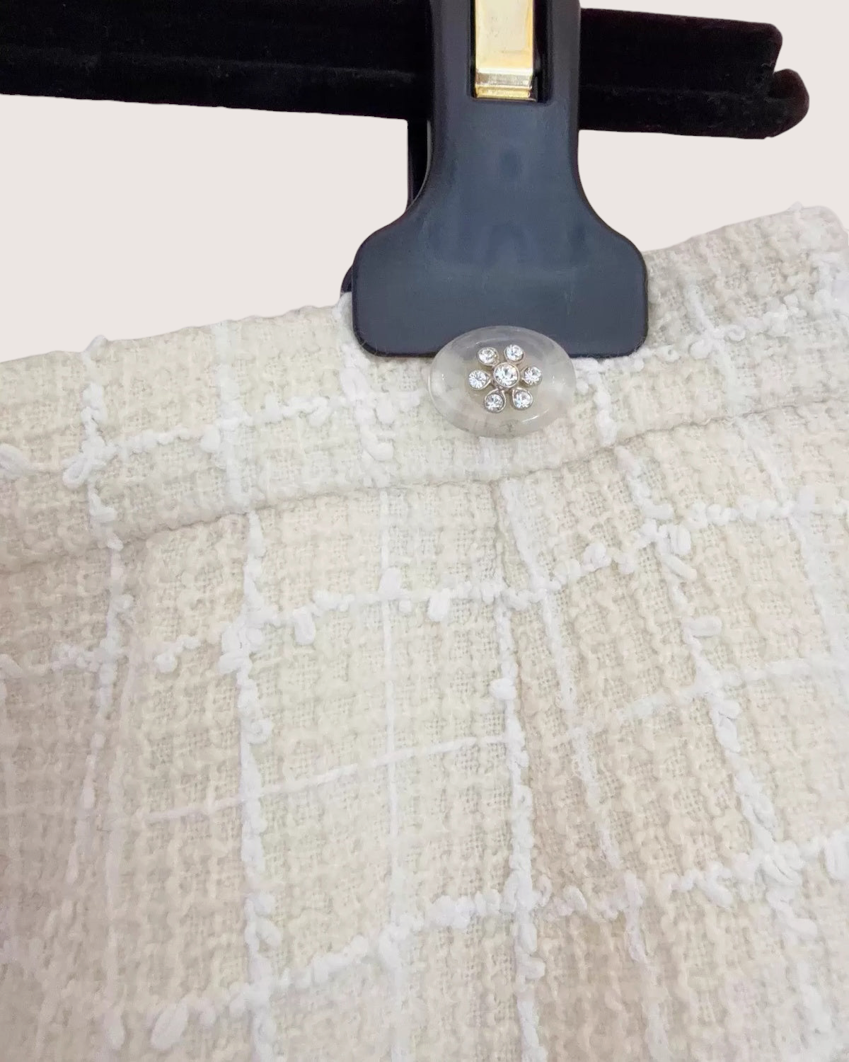 Chanel 25C Tweed Mini Skirt