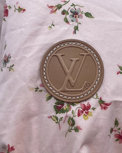 Louis Vuitton Floral Down Jacket Pink FR 36