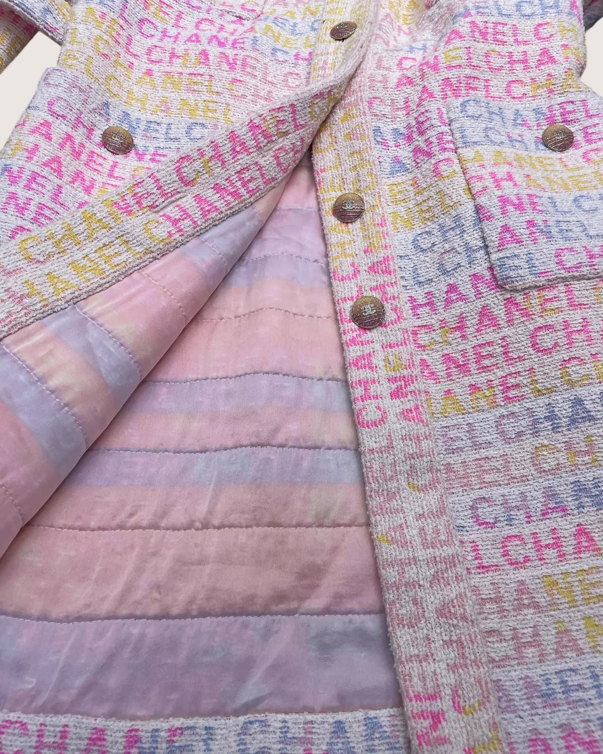 Chanel 24C Logo Belted Bathrobe Coat - view 3