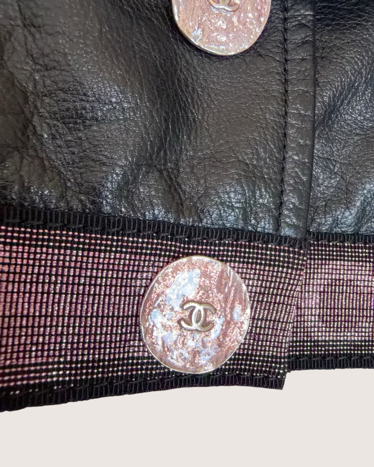 Chanel 24C Logo Cropped Jacket Black, Pink FR 38