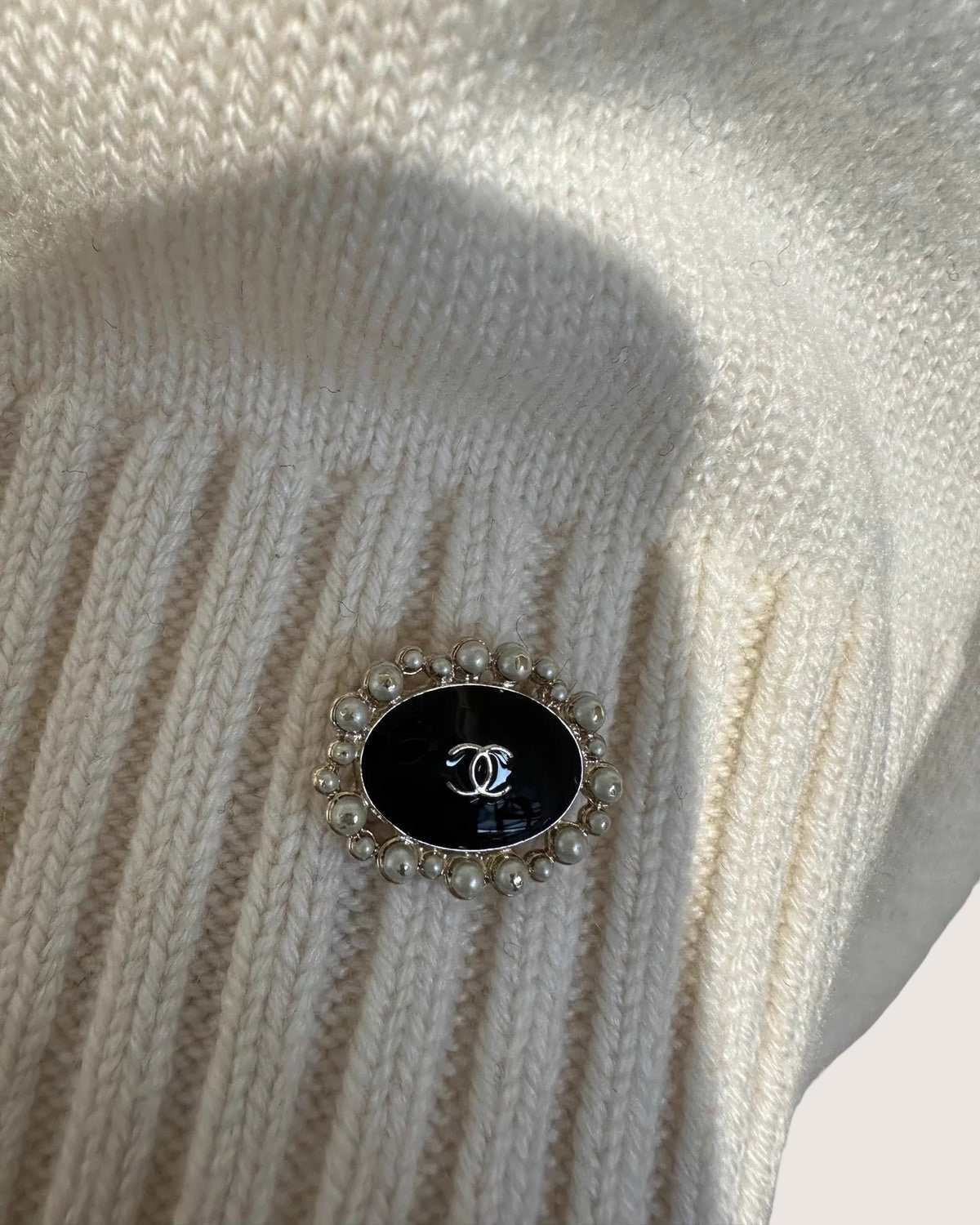 Chanel 21A Floral Sleeves Cashmere Sweater