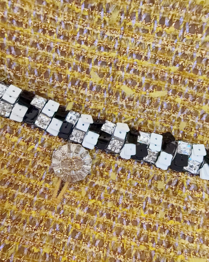 Chanel 23C Tweed Jacket Yellow, Gold FR 36