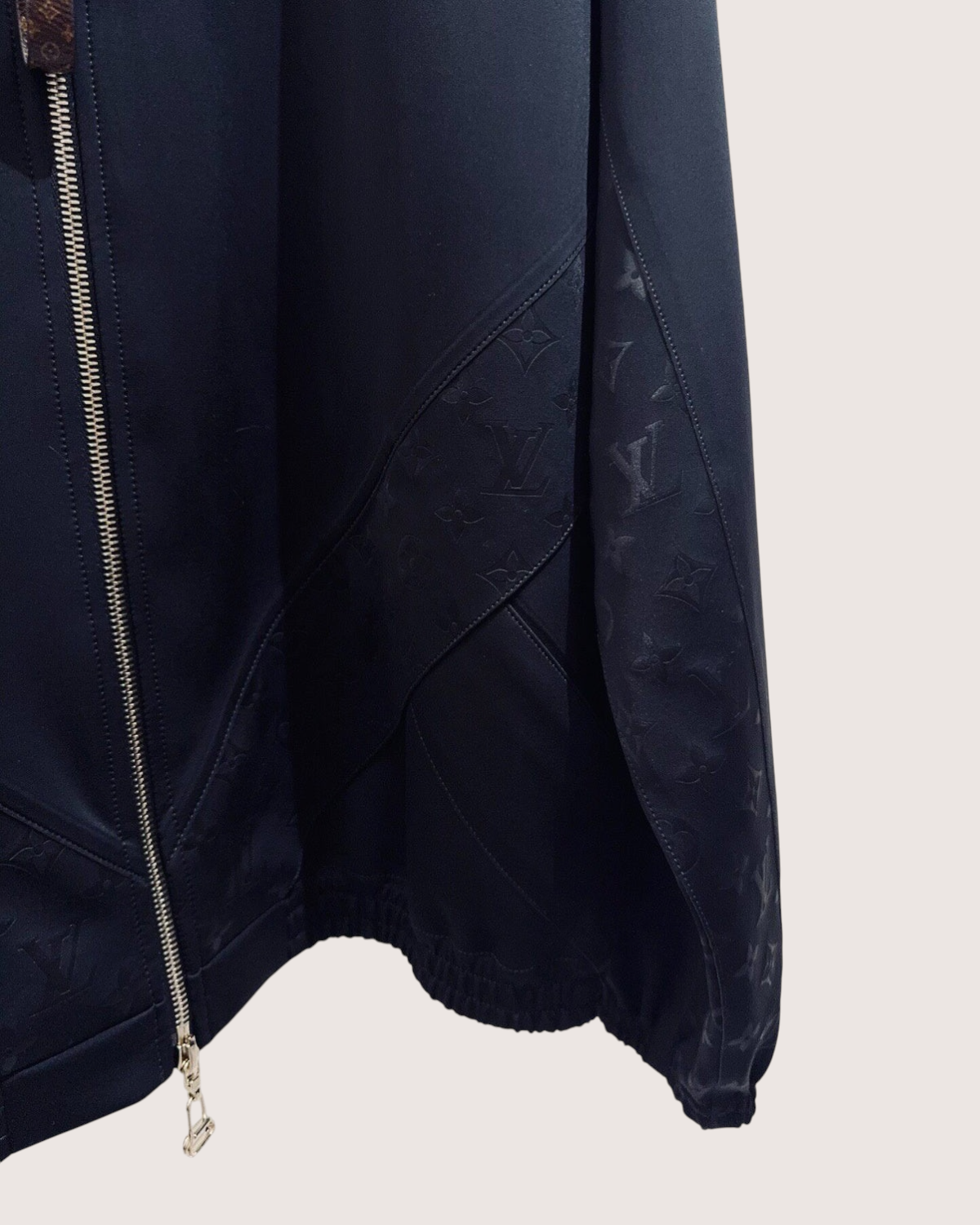 Louis Vuitton Monogram Track Jacket Black, White FR 40