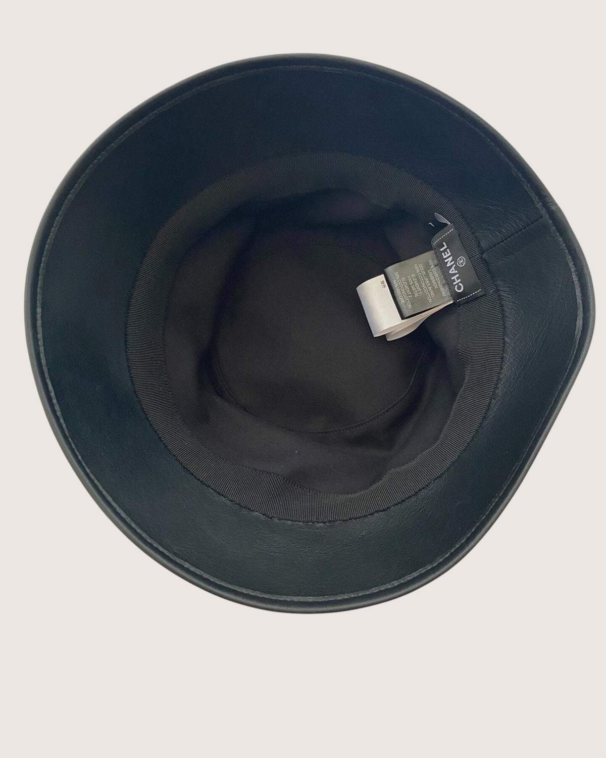 Chanel 23S Lambskin Bucket Hat Black One Size