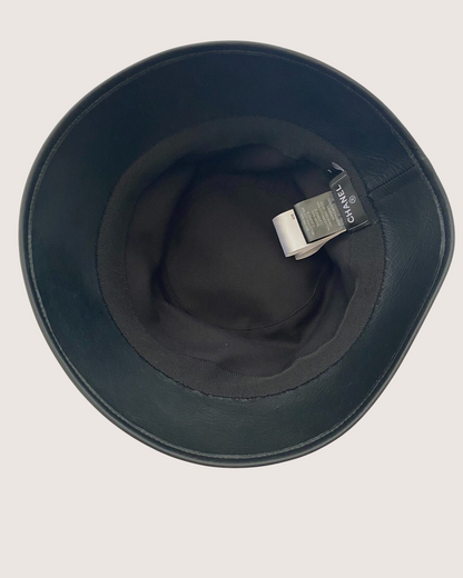 Chanel 23S Lambskin Bucket Hat Black One Size