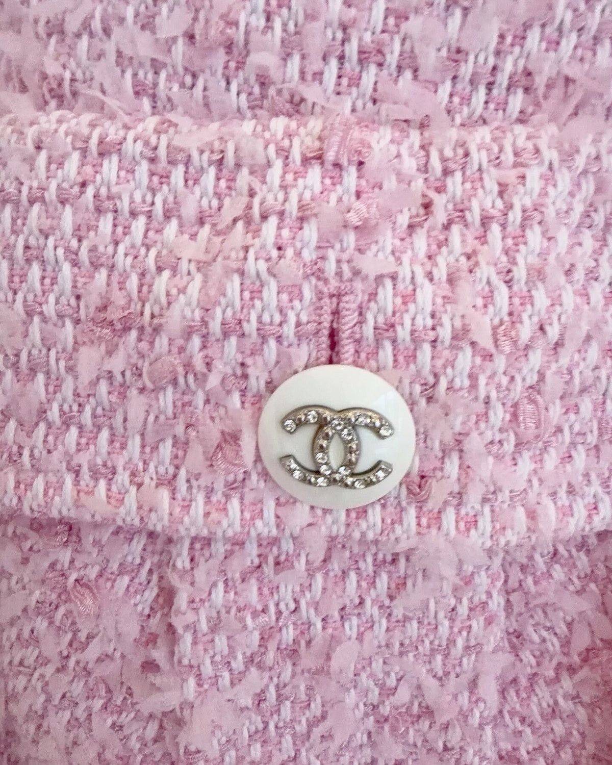 Chanel 21C Tweed Jacket Pink FR 36