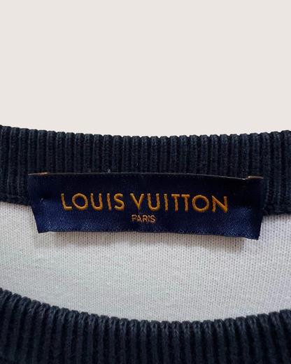 Louis Vuitton Gradient Monogram Sweater Navy, White FR 36