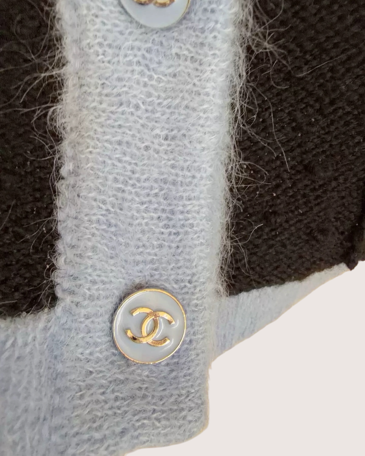 Chanel 24B Four-Pocket Wool Cardigan Black, Blue FR 34