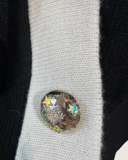 Chanel 24C Hooded Sequin Cashmere Cardigan