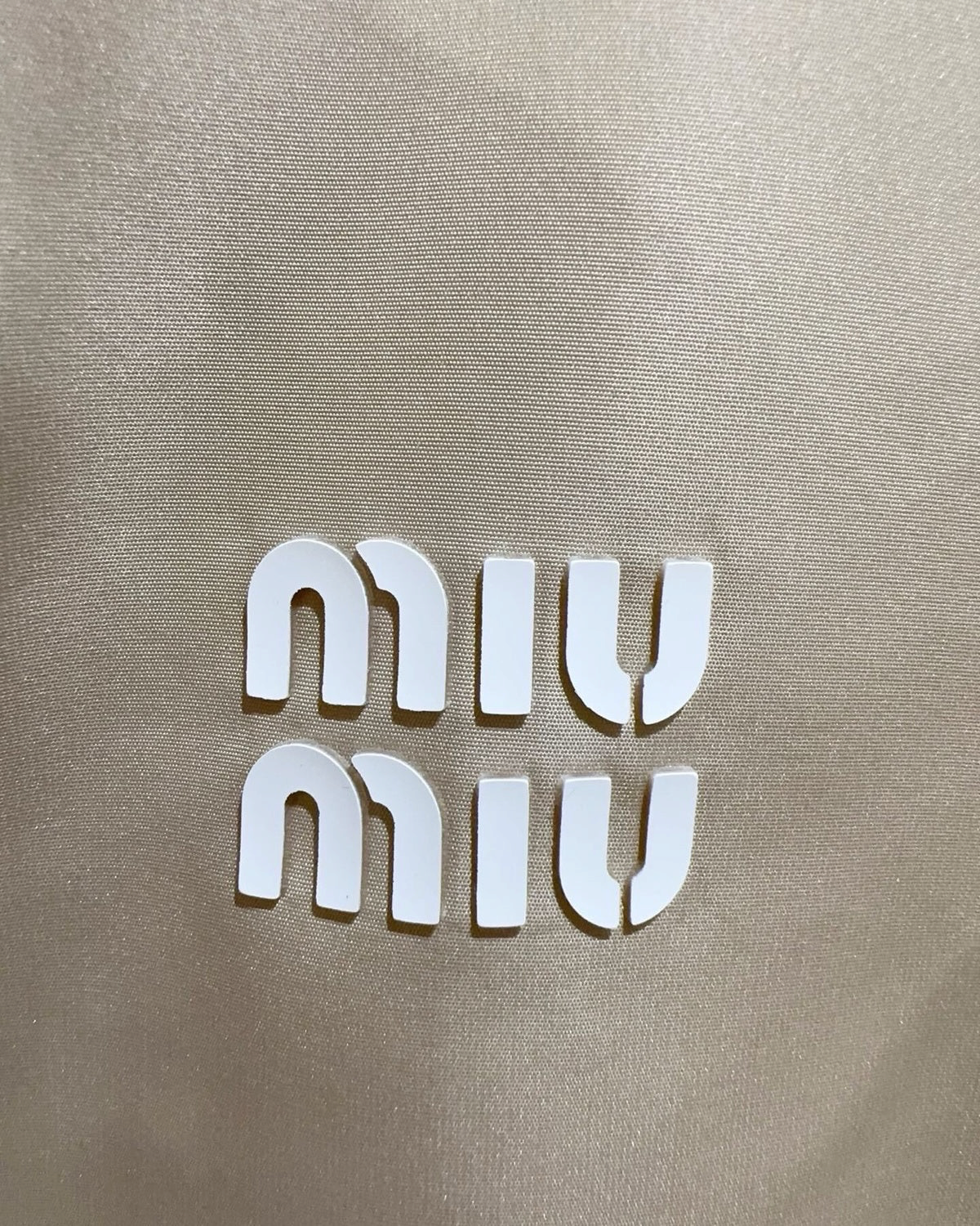 Miu Miu Hooded Padded Jacket Beige/Ecru FR 32