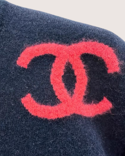 Chanel CC Cashmere Logo Sweater - view 3