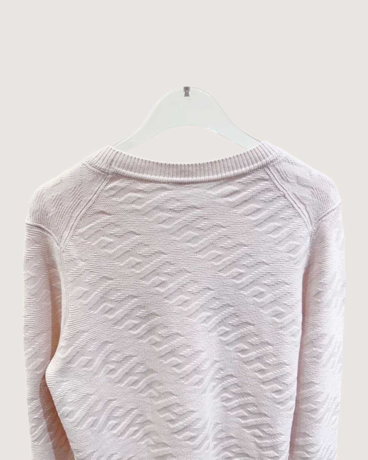 Hermès Wool Logo Sweater Pink FR 40