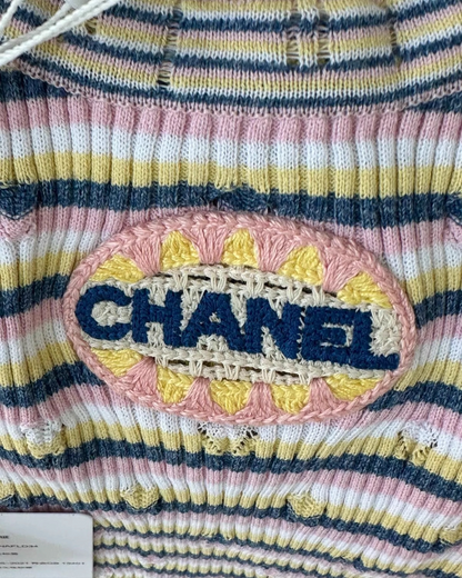Chanel Knit Striped Vest