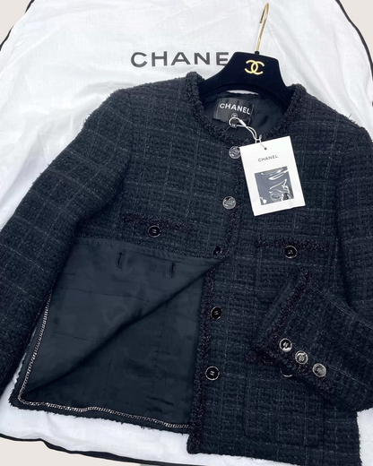 Chanel 25B Four-Pocket Tweed Jacket