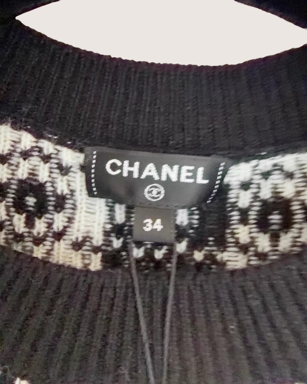 Chanel 19B Logo Cashmere Sweater - view 3