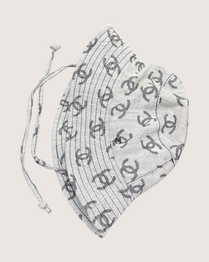 Chanel 22K CC Logo Denim Bucket Hat