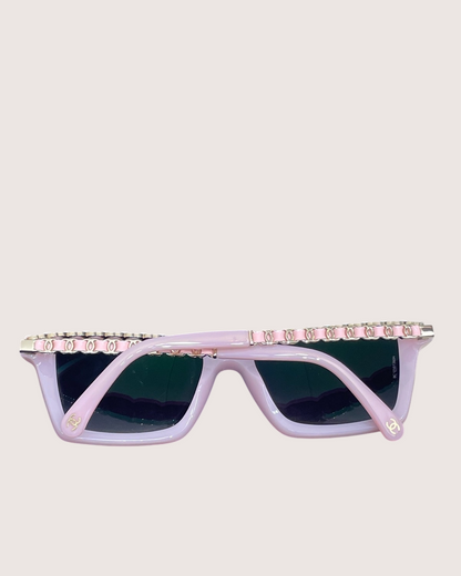 Chanel CC Chain Sunglasses - view 3