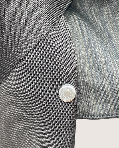 Hermès Ribbon-Detail Blazer Jacket Black FR 34