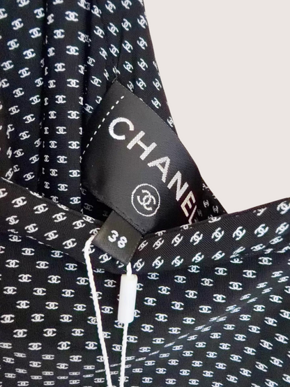 Chanel 24B CC Monogram Maxi Dress