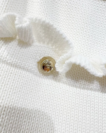 Chanel Ruffle-Tier Mini Skirt White FR 40