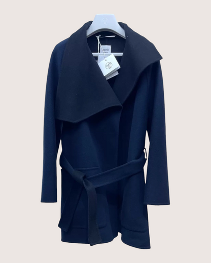Hermès Hermes Cashmere Belted Coat Navy FR 34